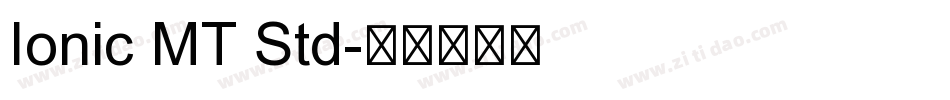 Ionic MT Std字体转换